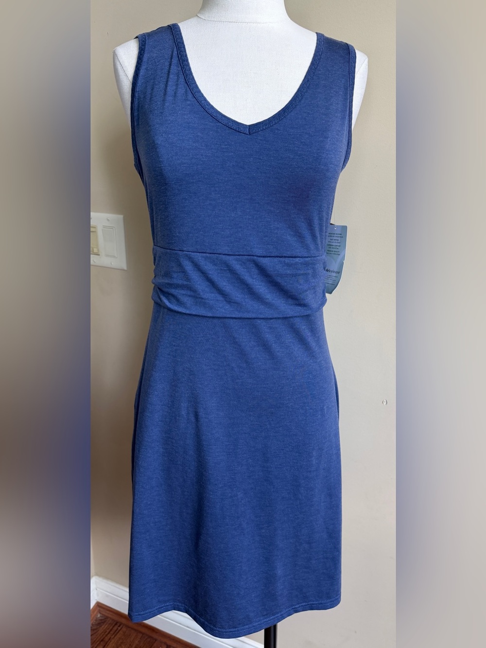 NWT Title Nine Breeze Frances Blue Dress, Size Small